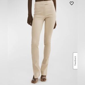 Lamarque Stretch Leather Pants - Bone color/Size 2 never worn/NWT!!!
